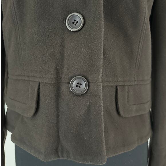 Harve Benard Vintage Coat Blazer Wool Cashmere Brown Size 8 Old Money Luxury - Picture 3 of 14